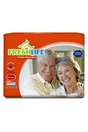FreshLife Yetişkin Hasta Bezi Bel Bantlı L - Large - Büyük 150 Adet (5PK*30)