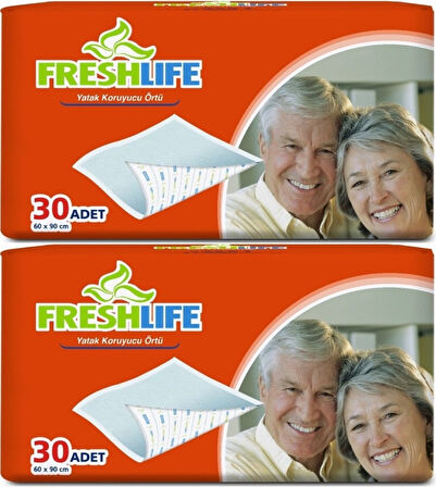 FreshLife Hasta Yatak Koruyucu 60*90CM 60 Adet (2PK*30)