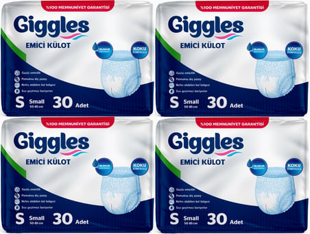 Giggles Yetişkin Bezi Emici Külot S - Küçük - Small 120 Adet