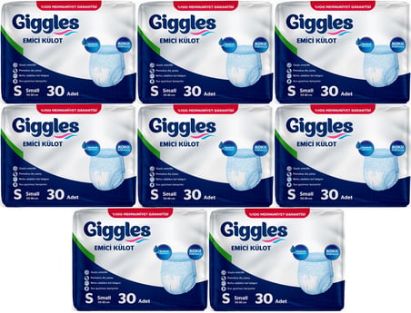 Giggles Yetişkin Bezi Emici Külot S - Küçük - Small 240 Adet