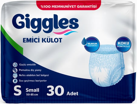 Giggles Yetişkin Bezi Emici Külot S - Küçük - Small 240 Adet