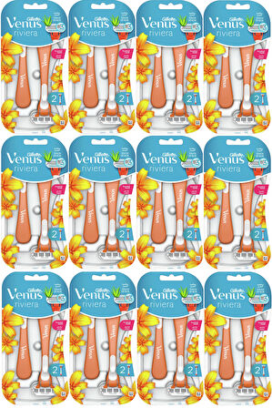 Gillette Venus Riviera Kullan At Kadın Tıraş Bıçağı 24 Lü Set (12PK*2)
