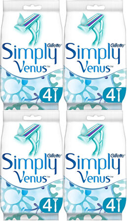 Gillette Simply Venus 2 Kullan At Kadın Tıraş Bıçağı 16 Lı Set (4PK*4)