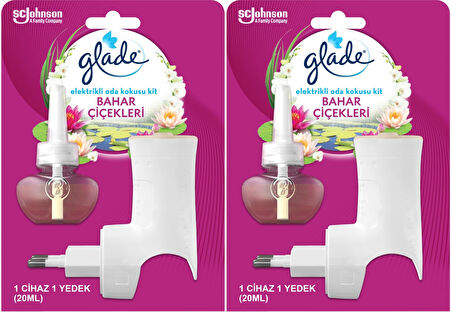 Glade Elektrikli Oda Kokusu Kit Temiz Çiçekleri (2 Li Set)