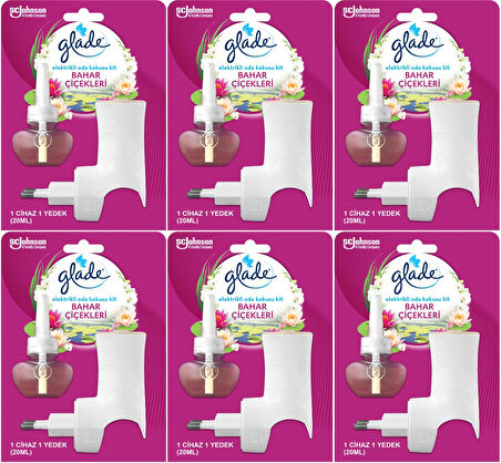 Glade Elektrikli Oda Kokusu Kit Bahar Çiçekleri (6 Lı Set)