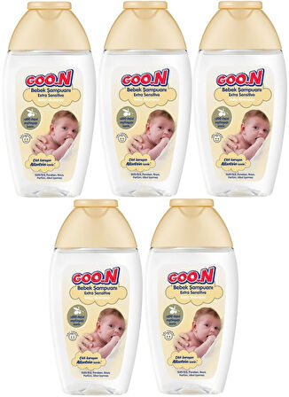 Goon Bebek Saç ve Vücut Şampuanı 200ML Ekstra Sensitive/Hassas (5 Li Set)