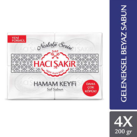 Hacı Şakir Sabun 800GR Hamam Keyfi (Nostalji Serisi) (3 Lü Set)