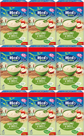 Hero Baby Kaşık Maması 250GR Sütlü Meyveli 8 Tahıllı (Avantaj Pk) (9 Lu Set)