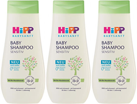 Hipp Babysanft Bebek Şampuanı (Baby Shanmpoo) Sensıtıv 200ML (3 Lü Set)