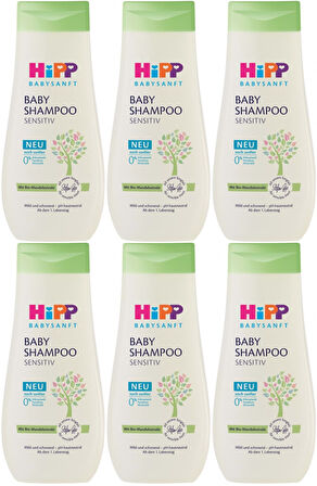 Hipp Babysanft Bebek Şampuanı (Baby Shanmpoo) Sensıtıv 200ML (6 Lı Set)