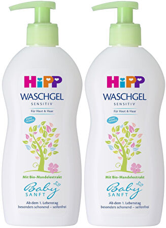 Hipp Babysanft Bebek Saç ve Vücut Banyo Jeli 400ML (2 Li Set)