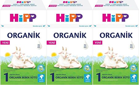 Hipp Organik Keçi Sütü Bazlı Devam Sütü 400GR No:1 (0-6 Ay) (3 Lü Set)