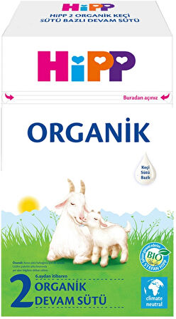 Hipp Organik Keçi Sütü Bazlı Devam Sütü 400GR No:2 (6.Aydan İtibaren) (3 Lü Set)
