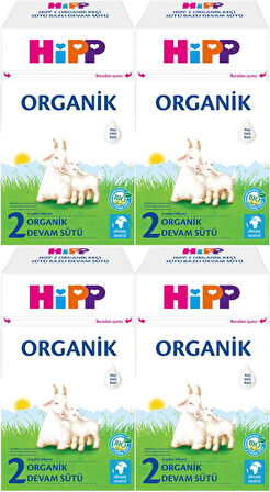 Hipp Organik Keçi Sütü Bazlı Devam Sütü 400GR No:2 (6.Aydan İtibaren) (4 Lü Set)