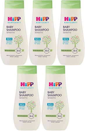 Hipp Babysanft Bebek Şampuanı (Baby Shanmpoo) Sensıtıv 200ML (5 Li Set)