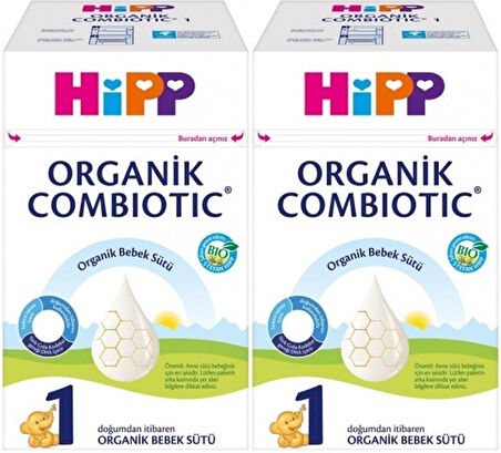 Hipp Organik Combiotic Bebek Sütü 600GR No:1 (0-6 Ay) (2 Li Set)