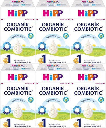 Hipp Organik Combiotic Bebek Sütü 600GR No:1 (0-6 Ay) (6 Lı Set)