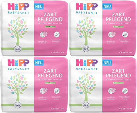 Hipp Baby Sanft Islak Havlu Mendil 48 Yaprak Klasik 12 Li Set (4PK*3) 576 Yaprak