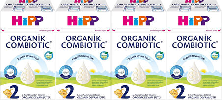 Hipp Organik Combiotic Devam Sütü 600GR No:2 (6-12 Ay) (4 Lü Set)