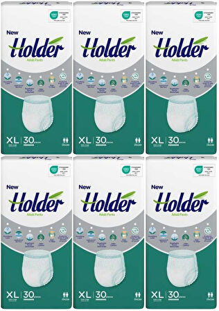 Holder Emici Külot Hasta Bezi Extra Large-XL 180 Adet (6PK*30)