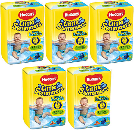 Huggıes Little Swımmers Mayo Bebek Bezi Beden:3-4 (7-15Kg) 60 Adet (5Pk*12)