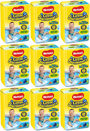 Huggıes Little Swımmers Mayo Bebek Bezi Beden:3-4 (7-15KG) 108 Adet (9PK*12)