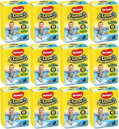 Huggıes Little Swımmers Mayo Bebek Bezi Beden:3-4 (7-15KG) 144 Adet (12PK*12)