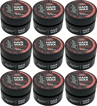 Jagler Süper Wax 150ML Extra Strong hold - Ekstra Güçlü Tutuş (9 Lu Set)
