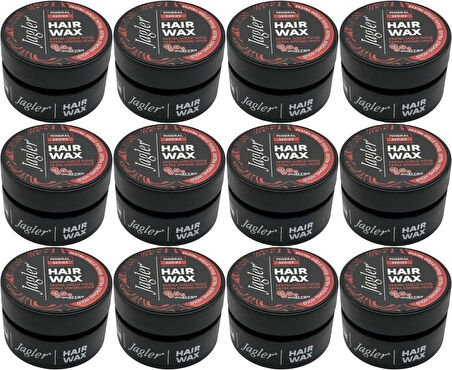 Jagler Süper Wax 150ML Extra Strong hold - Ekstra Güçlü Tutuş (12 Li Set)