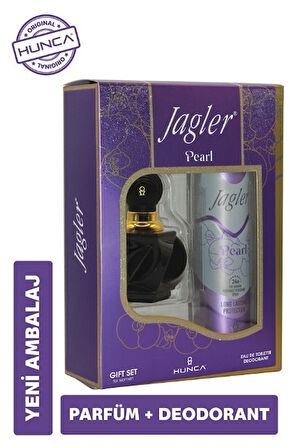 Jagler Parfüm Seti (Karma Set) Kadın 60ML Pearl + Deodorant / Erkek 90ML Classic + Deodorant