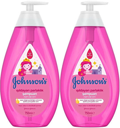 Johnsons Baby Bebek Şampuanı 750ML Işıldayan Parlaklık (2 Li Set)