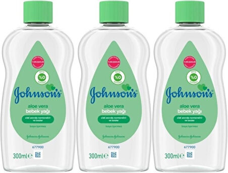 Johnsons Baby Bebek Yağı 300ML Aleo Vera (3 Lü Set)