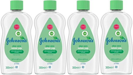 Johnsons Baby Bebek Yağı 300ML Aleo Vera (4 Lü Set)