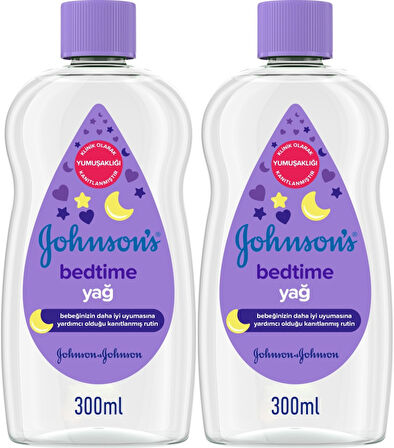 Johnsons Baby Bebek Yağı 300ML Bedtime (Uyku Rutini) (2 Li Set)