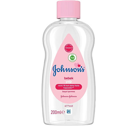 Johnsons Baby Bebek Yağı 200ML Nemlendirici (Pembe) (4 Lü Set)