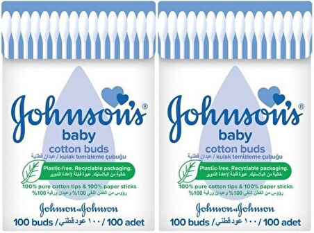 Johnsons Baby Kulak Temizleme Çubuğu 100 Adet (2 Li Set)