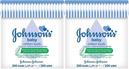 Johnsons Baby Kulak Temizleme Çubuğu 200 Adet (2 Li Set)