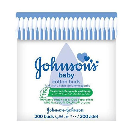 Johnsons Baby Kulak Temizleme Çubuğu 200 Adet (2 Li Set)