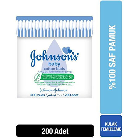 Johnsons Baby Kulak Temizleme Çubuğu 200 Adet (2 Li Set)