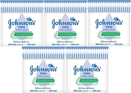 Johnsons Baby Kulak Temizleme Çubuğu 200 Adet (5 Li Set)