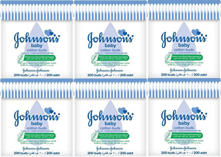 Johnsons Baby Kulak Temizleme Çubuğu 200 Adet (6 Lı Set)