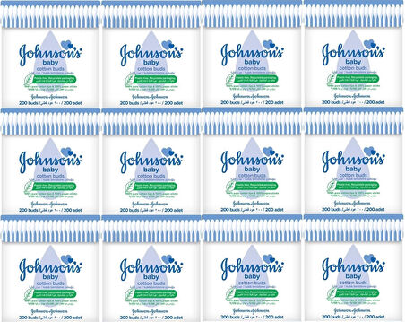 Johnsons Baby Kulak Temizleme Çubuğu 200 Adet (12 Li Set)