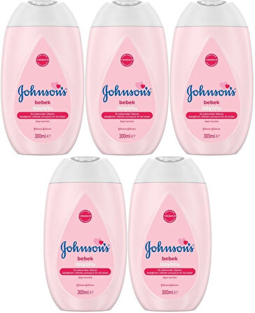 Johnsons Baby Bebek Losyon 300ML (5 Li Set)