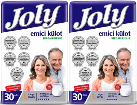 Joly Emici Külot Yetişkin Bezi L - Büyük - Large 60 Adet