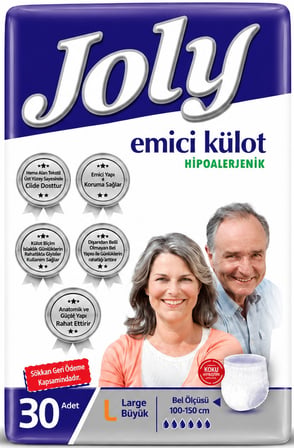 Joly Emici Külot Yetişkin Bezi L - Büyük - Large 60 Adet