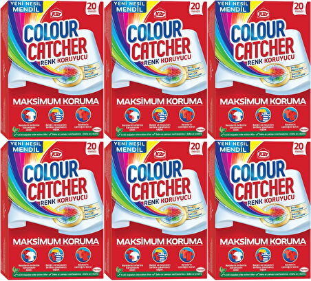 K2R Colour Catcher Renk Koruyucu Mendil 120 Li Ekonomik Pk (6PK*20)