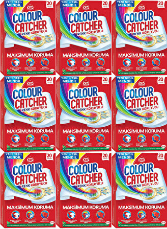 K2R Colour Catcher Renk Koruyucu Mendil 180 Li Ekonomik Pk (9PK*20)