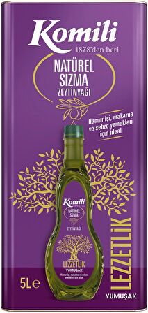 Komili Zeytinyağı 10LT Natural Ege Sızması (Teneke) (2PK*5LT)