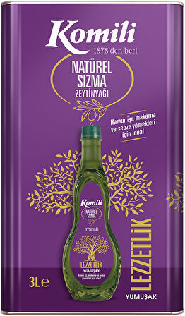 Komili Zeytinyağı 9LT Natural Ege Sızması (Teneke) (3PK*3LT)