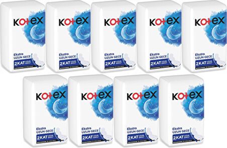 Kotex Hijyenik Ped Ekstra Uzun Gece 81 Li Set (9PK*9)